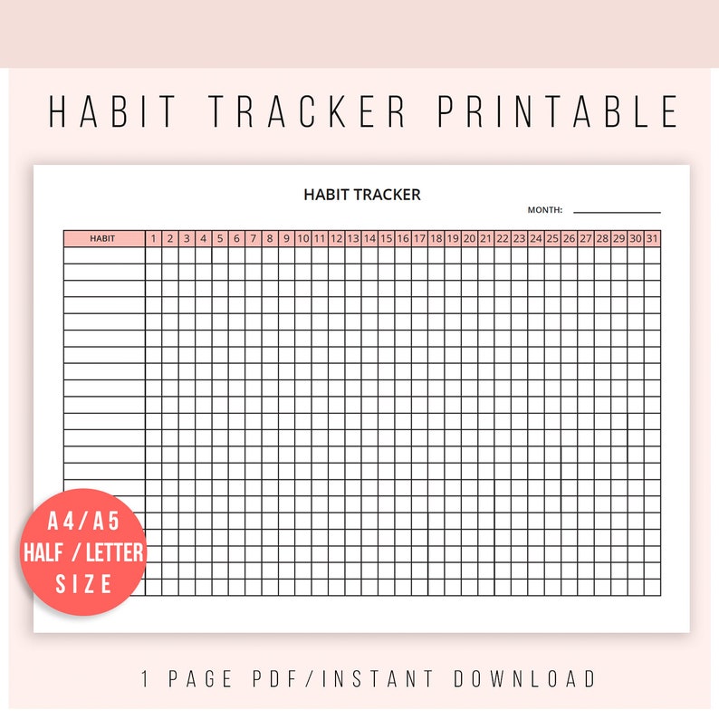 Notion weekly habit tracker