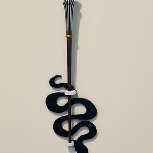 Snake Wand Wall Mount: Magic Wand Holder Display