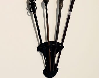 Sunburst Wand Wall Mount: Magic Wand Display Holder (Holds 4 Wands)