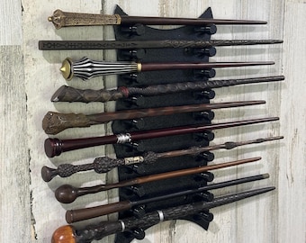 Magic Wand Wall Mount Display Holder - Holds 10 Wands - Etsy