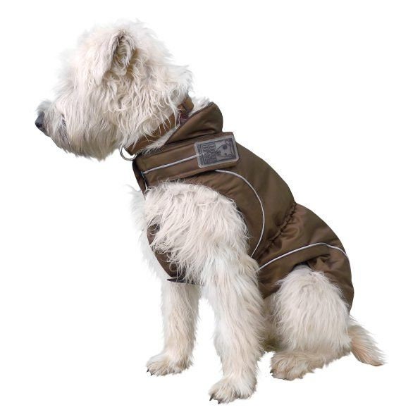 Dog Winter Fleece Jacket, Brown, XS to 4XL Perfect for the Outdoor