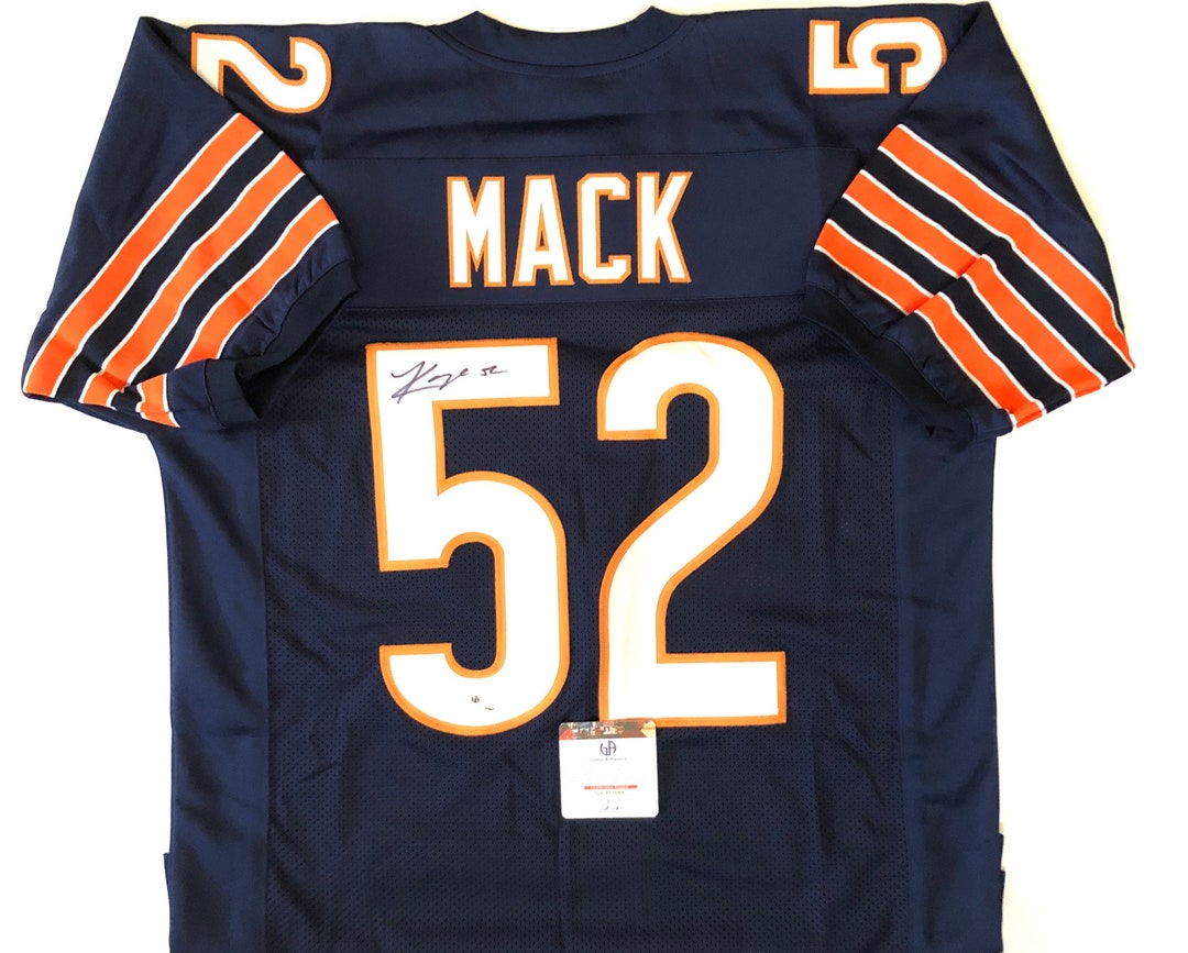 Khalil Mack Autographed Chicago Bears Football Jersey Etsy