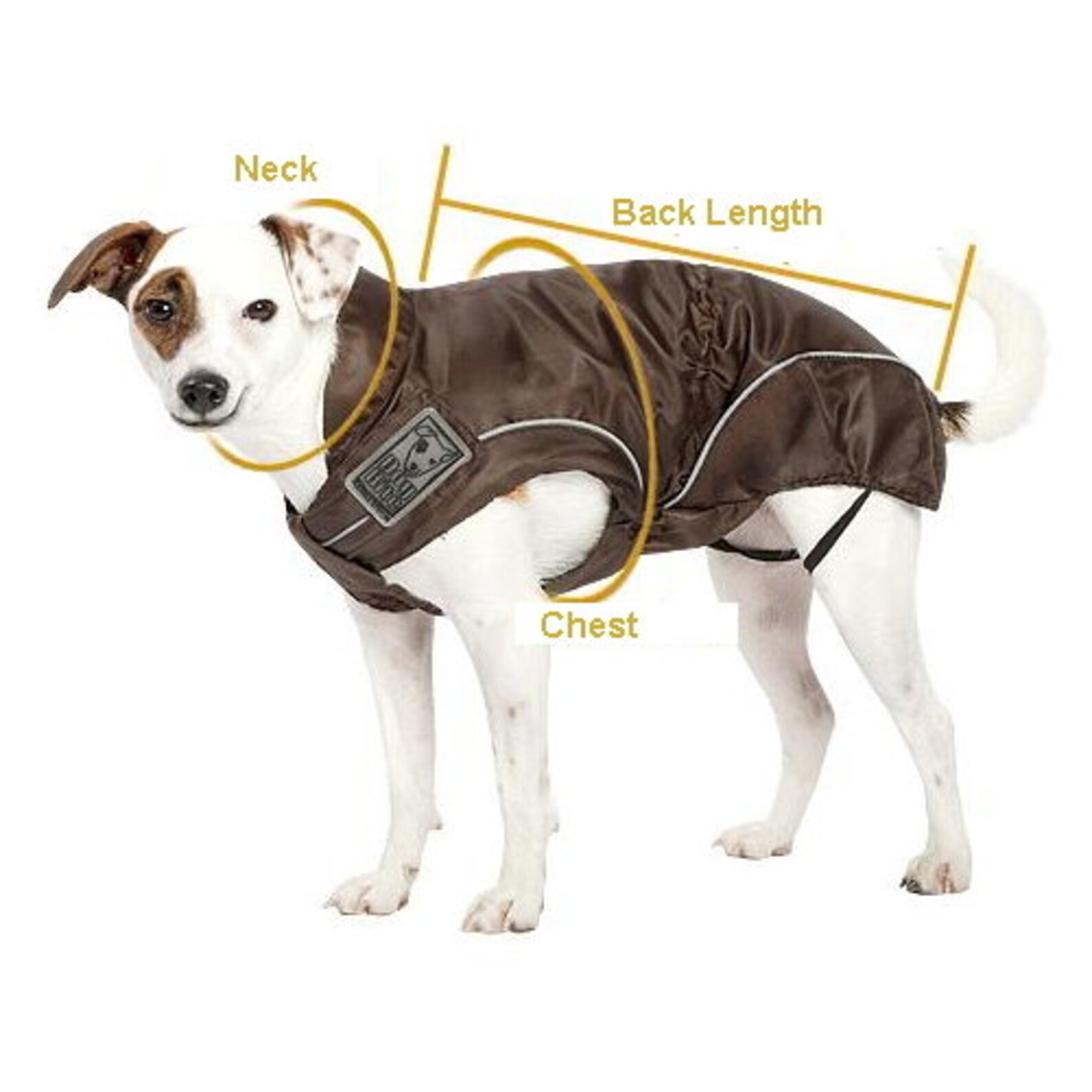 Dog Winter Fleece Jacket, Brown, XS to 4XL Perfect for the Outdoor