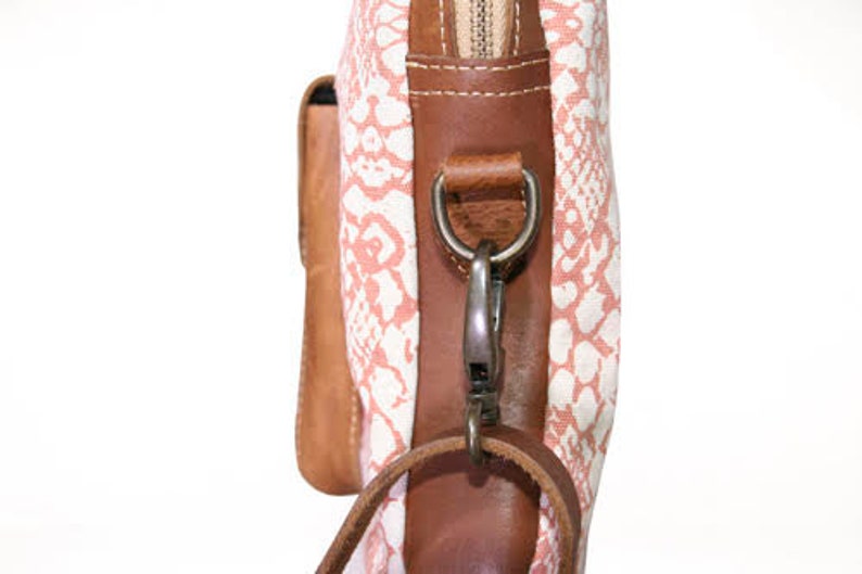 Welli Laptop Bag by SOSH 2 Colors available Linen /& Leather Bag