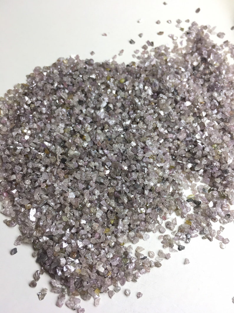 1 Carat Natural Pink Rough Diamond Dust,pink Uncut Raw Diamond