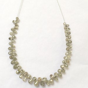 Natural Mix Colour Briolette Diamond, Natural Fancy Diamond Faceted Tear Drop Beads, Briolette Drops Diamond, 1.75MM - 3.50MM