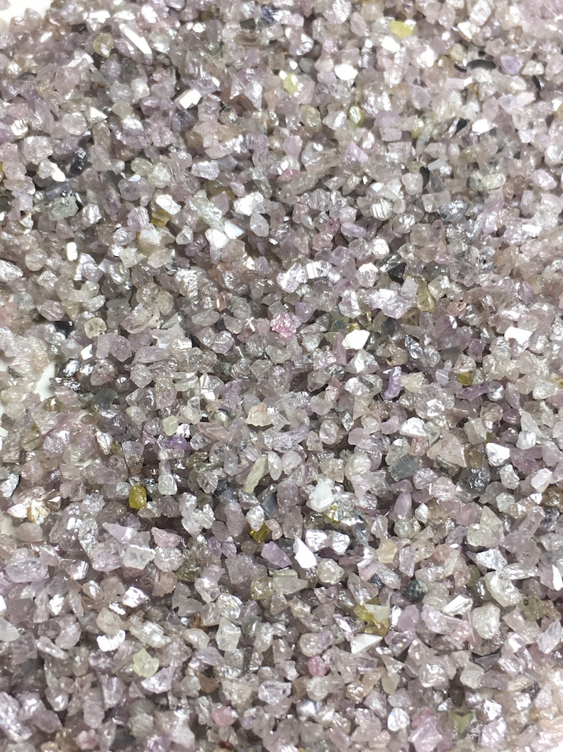 1 Carat Natural Pink Rough Diamond Dust,pink Uncut Raw Diamond