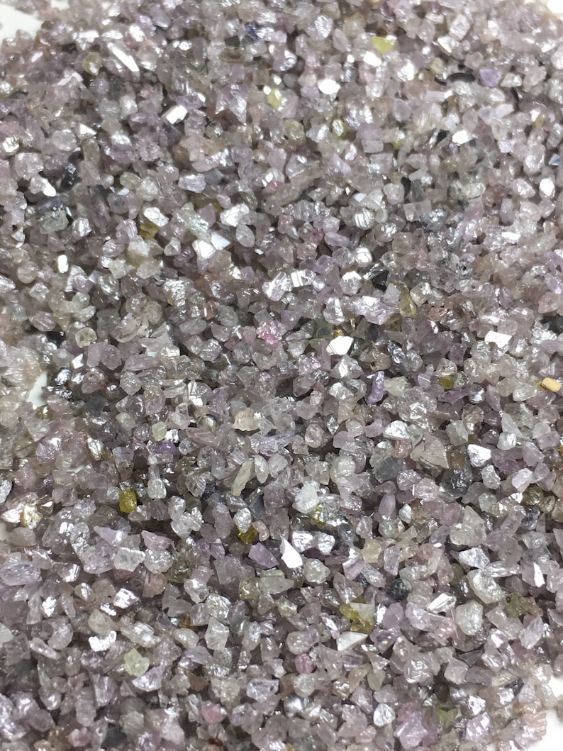 1 Carat Natural Pink Rough Diamond Dust,pink Uncut Raw Diamond