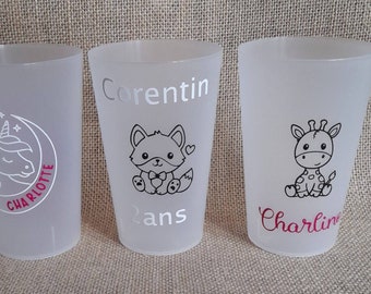 Reusable and personalized cup, wedding, baptism, EVJF, birthday etc..