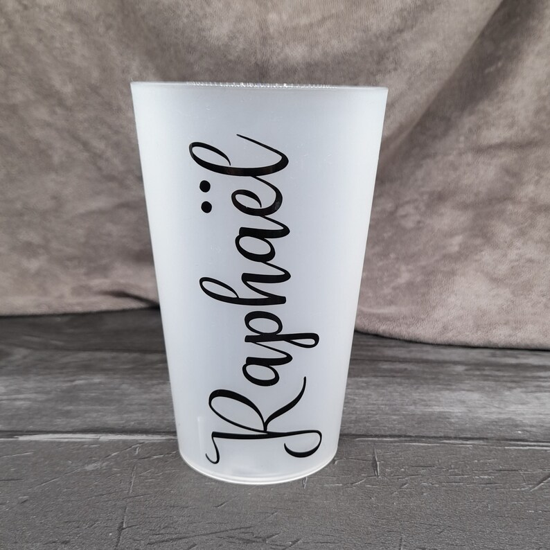 Reusable and personalized cup, wedding, baptism, EVJF, birthday etc. image 1