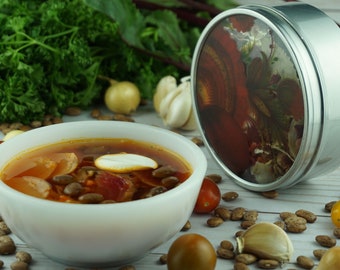 Traditional Borscht with Beans • Dry Soup Mix • Serves 6 • Just Add Broth