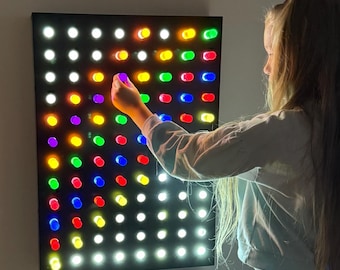 Light Bright Sensory Board With Acrylic Rods | Light Panel Sensory Wall | Led Sensory Wall Panel