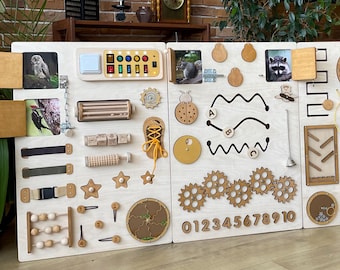Large Sensory Wall Panel with Fidget Items| Wooden Sensory Room Supplies for Autism, SPD, Classrooms, Nurseries, Adult & Dementia Care