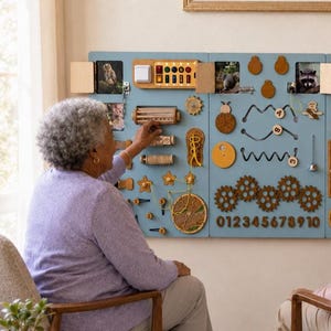 Panneaux muraux sensoriels pour adultes – Tableaux tactiles LED pour salles de thérapie, Snoezelen, espaces de relaxation, soutien aux personnes autistes et atteintes de démence