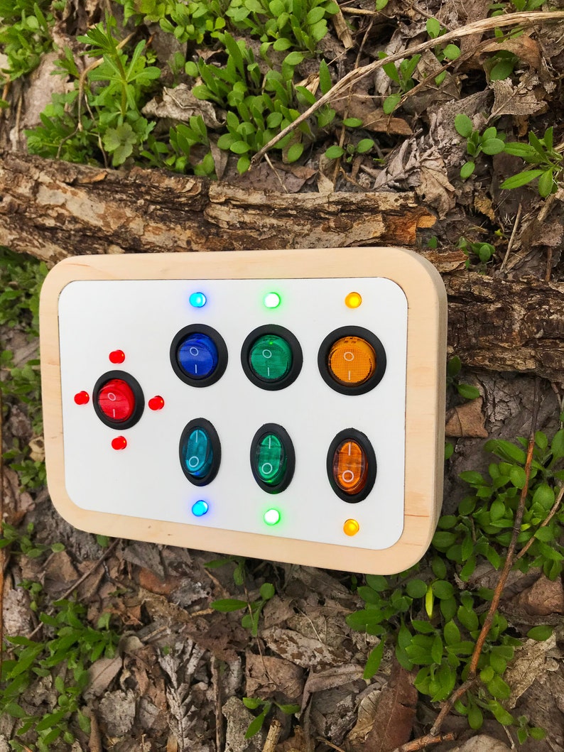 Lights and Switches Toddler Toy Switch Box Baby 1st Birthday Etsy