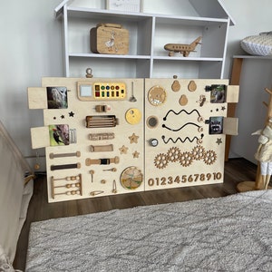 Pädiatrische Warteraumaktivitäten, Sensorische Wand für Kleinkinder, Sensorische Wand für Erwachsene, Sensorische Wand für Autismus, Fidget Board