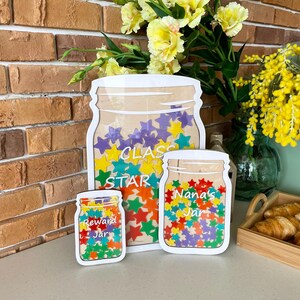 Personalized Reward Jar Classroom Magnetic Reward Jar for Teacher Star ...