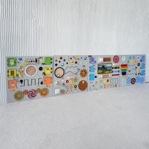 Sensorische Raumausstattung Sensorische Wandhalterung - Busy Board Wandhalterung - Tactile Wandpaneele - Sensorische Artikel für Klassenzimmer - Zurück in der Schule