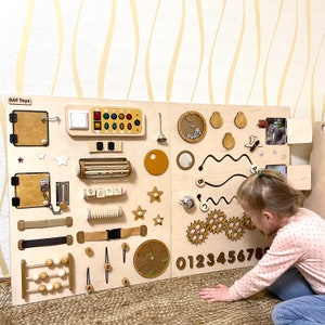 Pediatric waiting room activities, wooden wall toys, sensory board for wall