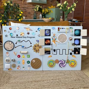 Activity Wall Busy Board Panels, Montessori Sensory Toys, Toddler Learning Activity Center, Adult Sensory Item, Daycare Sensory Wall Toy