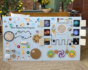 Wall Busy Board Panels, Montessori Sensory Toys, Toddler Learning Activity Center, Adult Sensory Item, Back To School