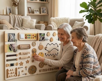 Dementia Care Item: Sensory wall panel for memory care, fine motor skills, occupational therapy and senior activity
