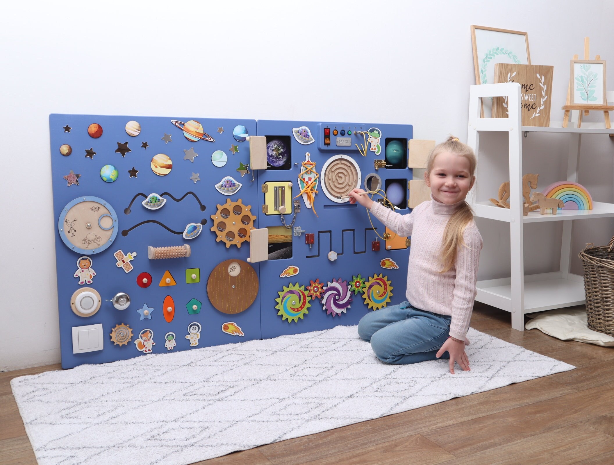 Sensory Activity Board BALAPET Sensory Wall Panel For Kids