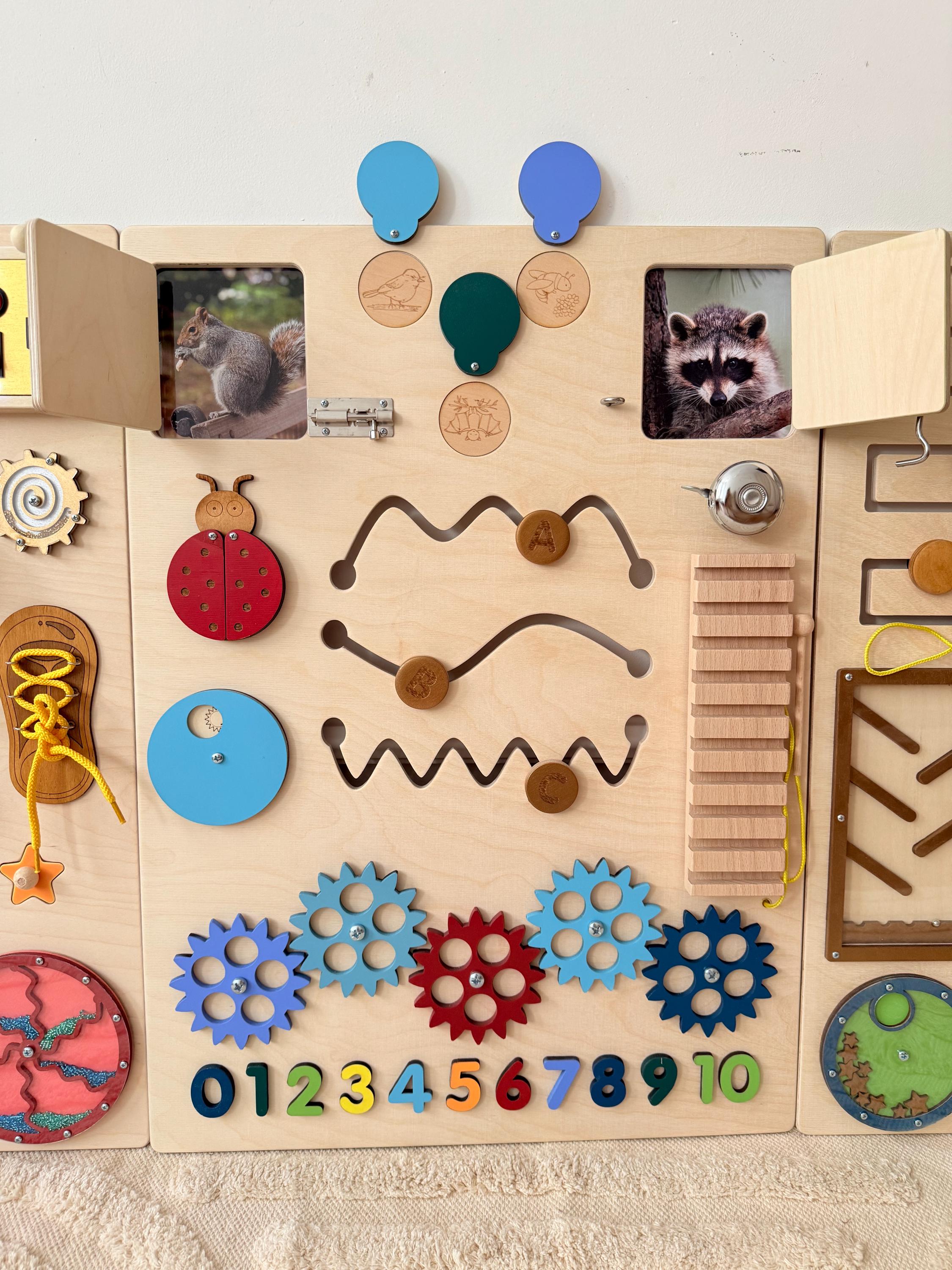Wall Mounted Sensory Boards: Set of 3 Activity Panels for School ...