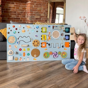 Interactive Sensory Wall-Sensory Activities For Preschoolers-Sensory Room Items-Wall Sensory Board-Huge Educational Sensory Wall Panel
