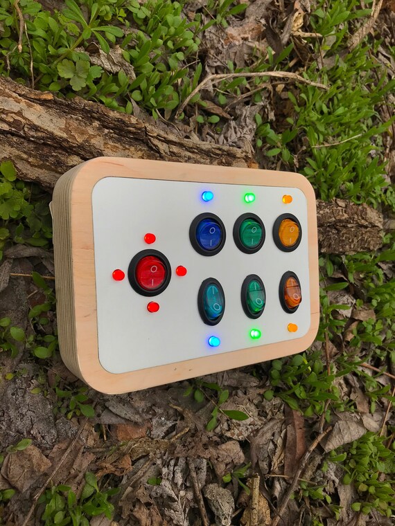 Lights and Switches Toddler Toy Switch Box Baby 1st Birthday Etsy