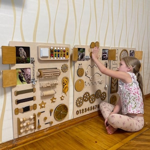 Großes Busy Board Vorschulspielzeug für Feinmotorik und Konzentration