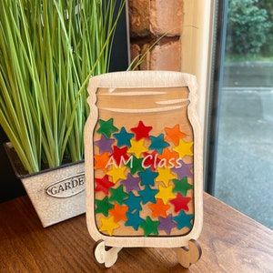 Reward Jar With Tokens Classroom Teacher Star Jar Chore Chart Good ...