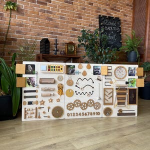 Occupational Therapy Sensory Room Wall Mounted Busy Board Autism Sensory Wall Panels Sensory Items For Adults