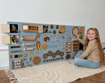 Sensory room supplies: wooden sensory wall panels with lights for sensory space, classroom, nursery, adult care, occupational therapy
