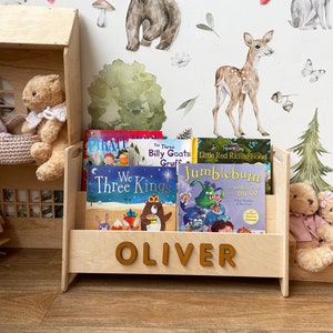 Kids Bookshelf, Montessori Shelf, Gift for Toddler, Montessori Furniture, Playroom Bookshelf, Kids Bookcase, Book Shelf for Toddlers