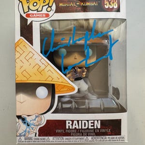 Christopher Lambert Autographed Raiden Funko Pop