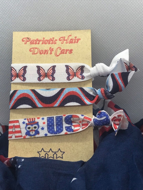 patriotic hair ties