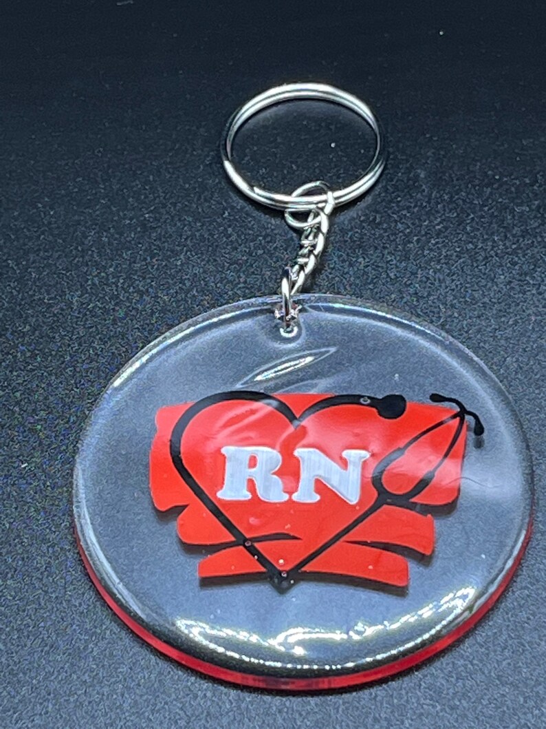 RN Keychain Nurse Keychain - Etsy