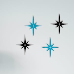 Mid-century Modern Starburst Small Accent | Mid Century Atomic Star Home Decor | Wall Decor