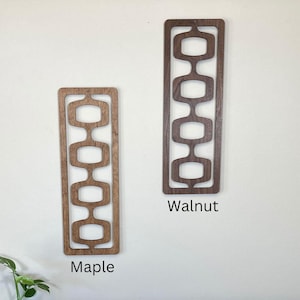 Mid Century Modern Wood Wall Decor | Retro Wall Art | Vintage Style Home Decor | MCM Wall Accents