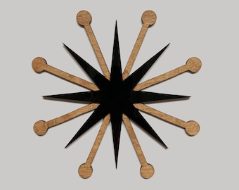 Mid-century Modern Atomic Starburst Wall Decor