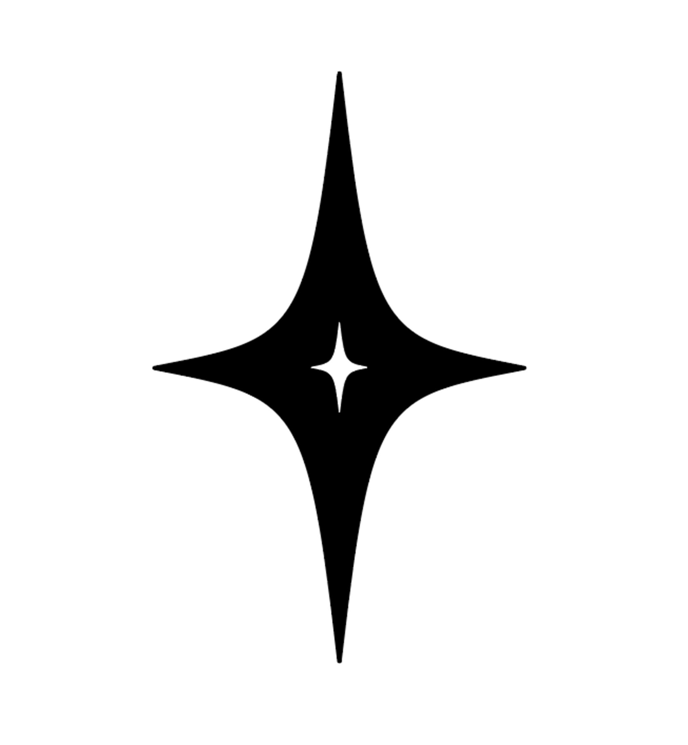 LYDODOKA 4-Pc Atomic Star Wall Decor Set - Mid Century Metal Wall Art In Black, Multiple Sizes