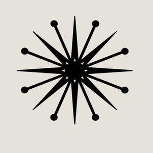 Mid-century Modern Starburst Wall Decor | MCM Accents | Vintage Star | Atomic Art