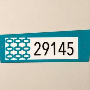 House Number Sign - Mid Century Modern - Address Sign - MCM Address Numbers Sign - House Numbers