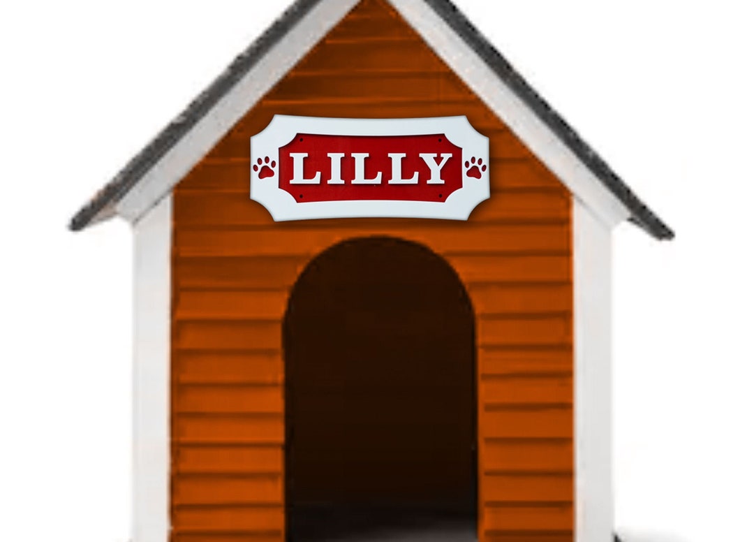 Dog House Name Sign Etsy
