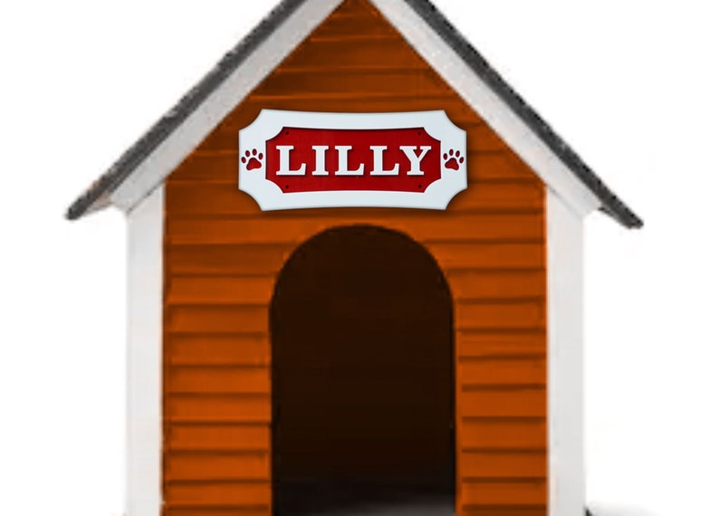 Dog House Name Sign Etsy