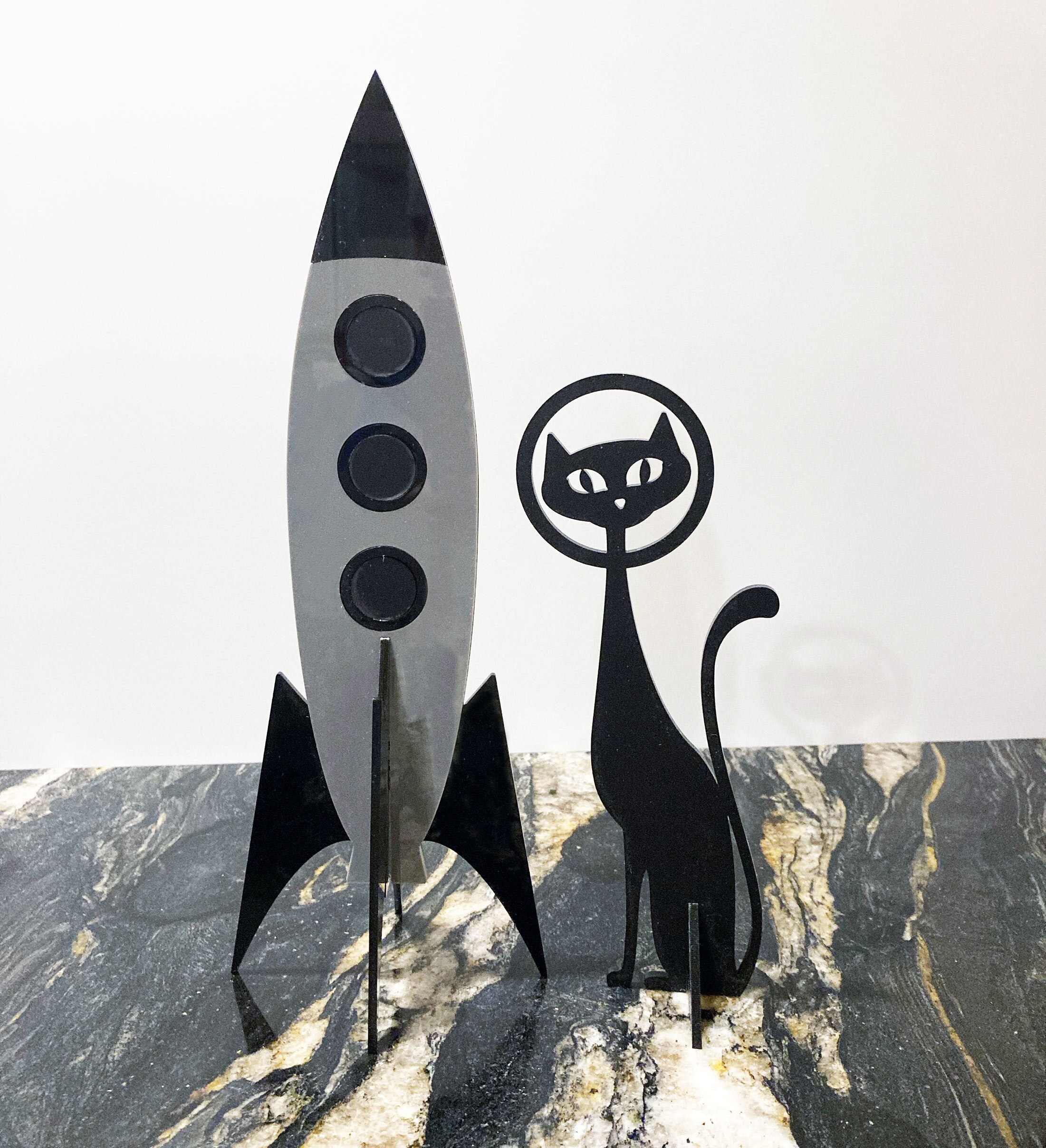 置物 60s vintage art deco rocket object Rocket Object 60s Vintage Art deco Black | eBay
