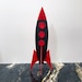 Atomic Age Space Rocket | Mid Century Modern Sculpture | Retro Home ...