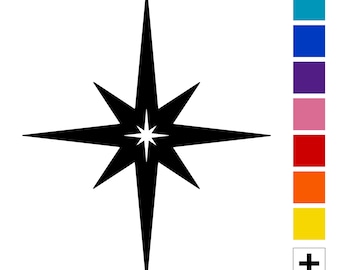 Mid-century Modern Starburst Small Accent | Mid Century Atomic Star Home Decor | Wall Decor