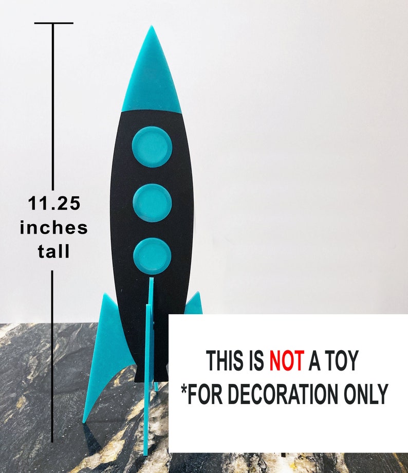 Atomic Age Rocket With MCM Black Cat | Mid Century Modern Sculpture ...